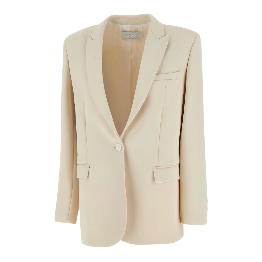 IRO Witte Crepe Blazer met Knoopsluiting White Dames