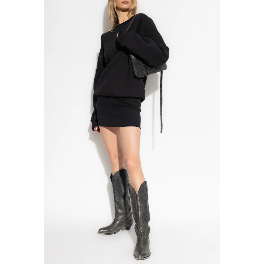 Dsquared2 Jurk met logo Black Dames