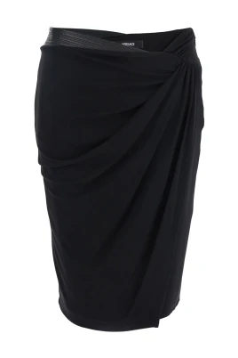 Svart Crepe Jersey Kjol