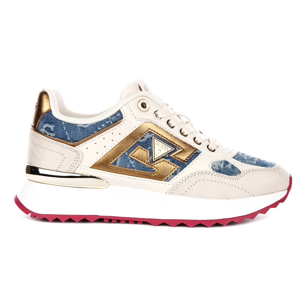Guess Women's Multicolor Sneakers, 7 Uk, Korenzo 4G Logo Running Shoe