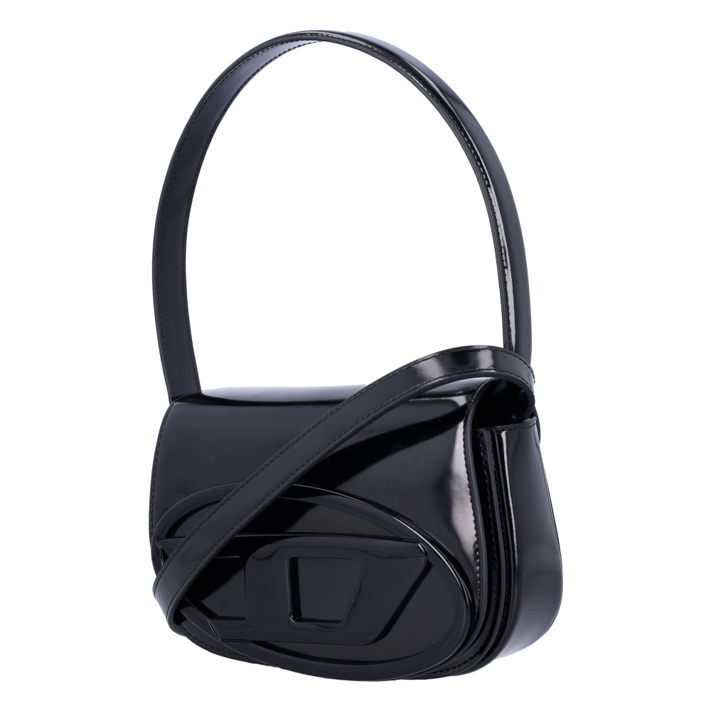 Diesel Zwarte Handtas met 1DR Handvat Black Dames