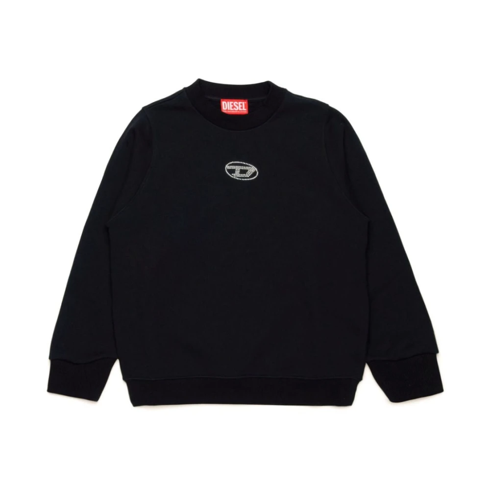 Diesel Girls Black Kids Sweatshirts, 12 Y, Jumper Collection