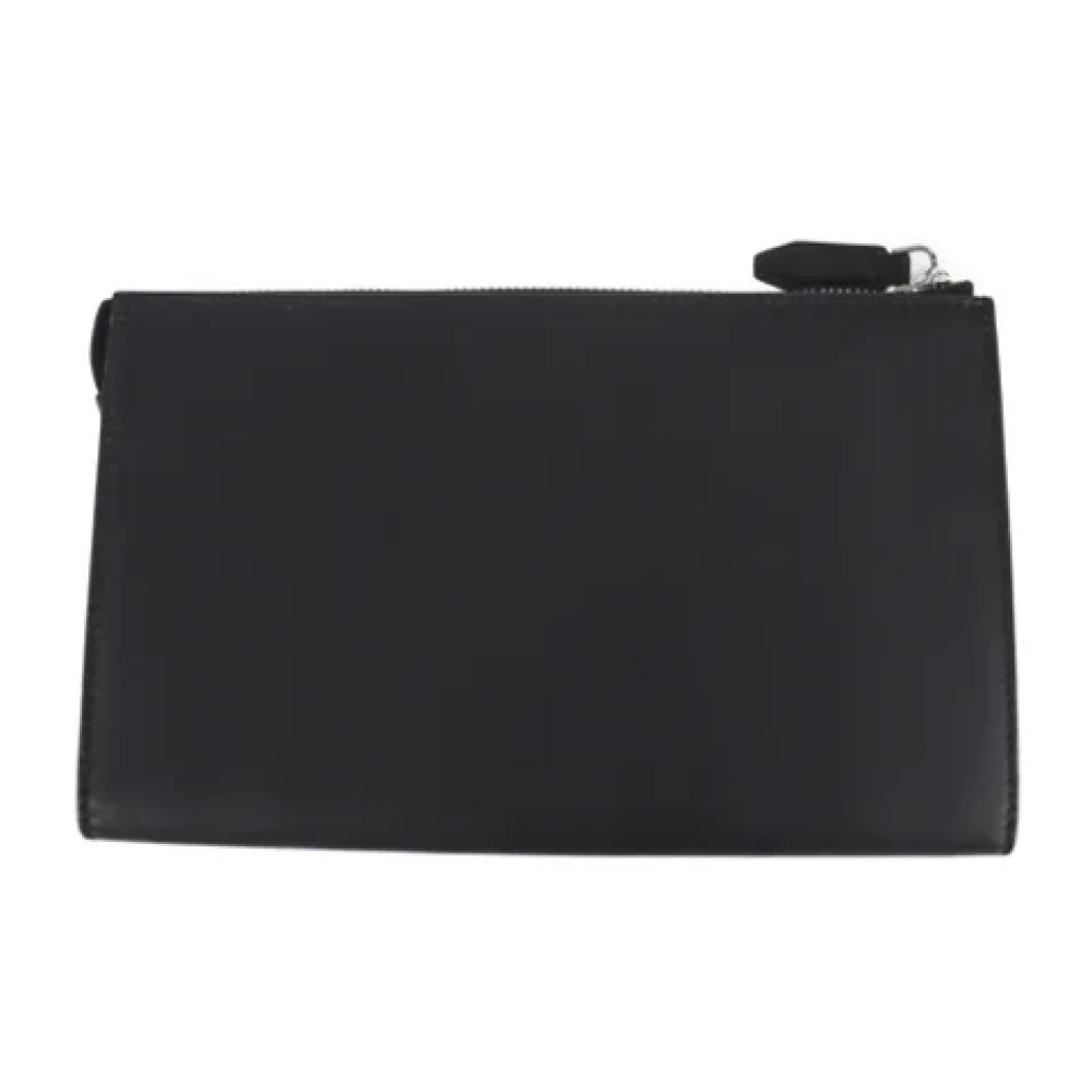 Salvatore Ferragamo Pre-owned Leather clutches Black Dames