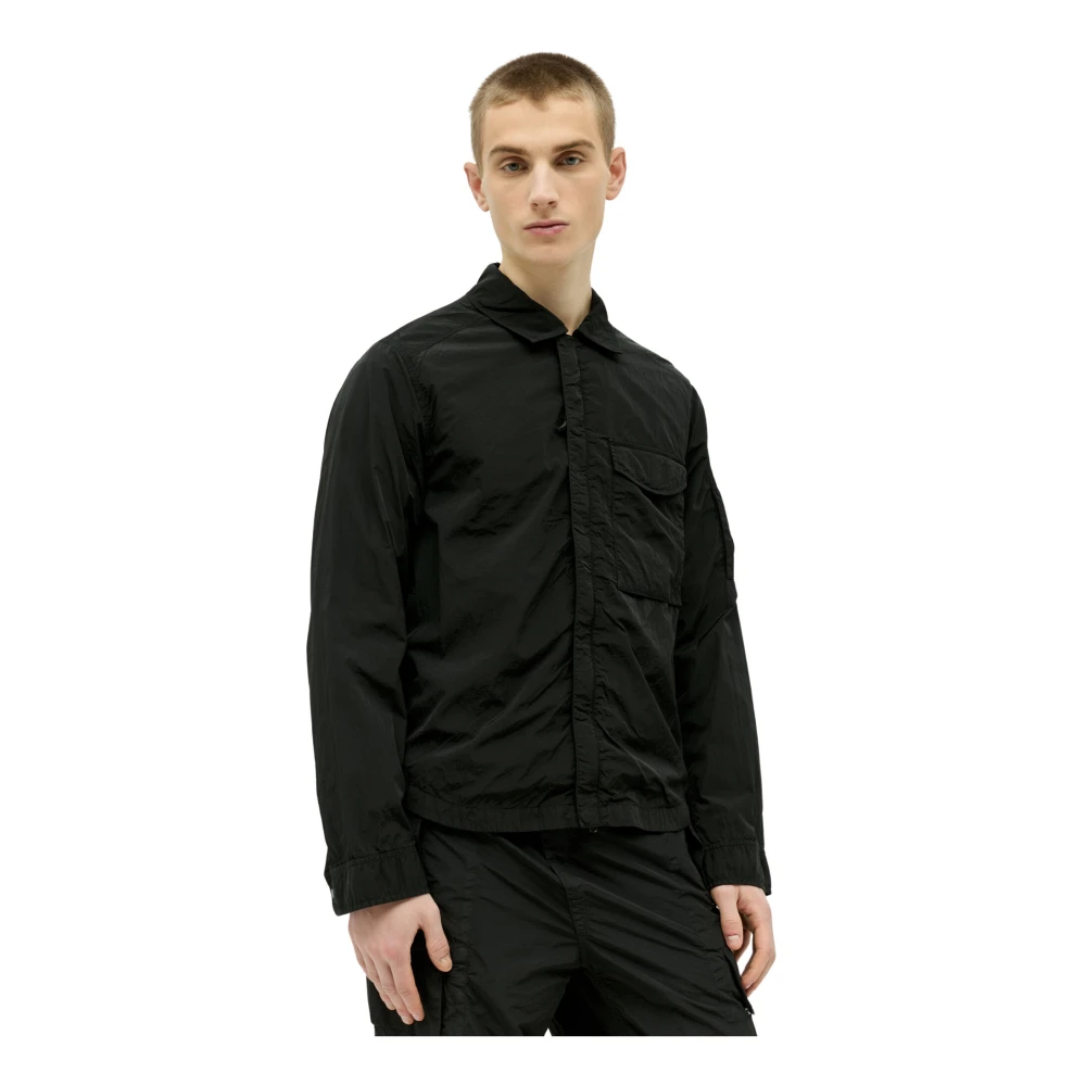 C.P. Company Zwarte Zak Overshirt Black Heren