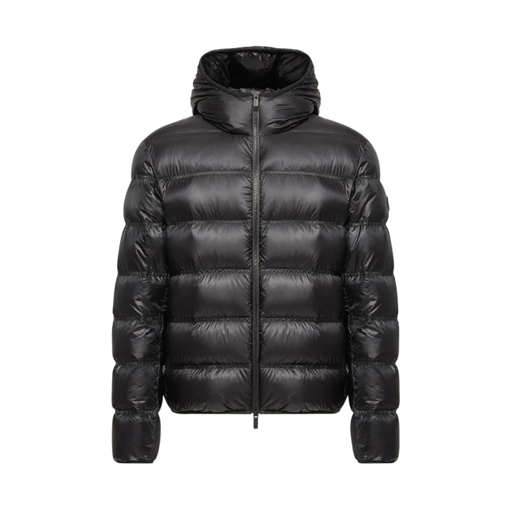 Moncler , Down Jackets, Male, Black, Xl, Guadiana Hooded Down Jacket