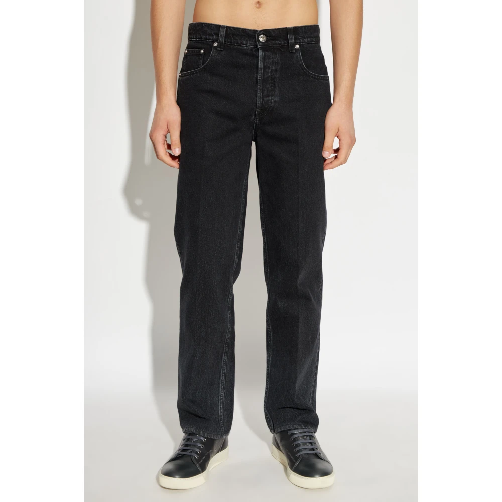 Lanvin Jeans met logo Black Heren