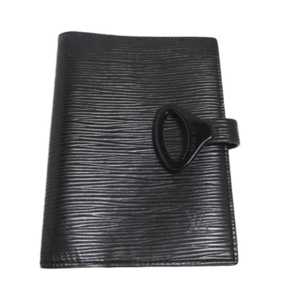 Louis Vuitton Vintage Pre-owned Leather home-office Black Dames