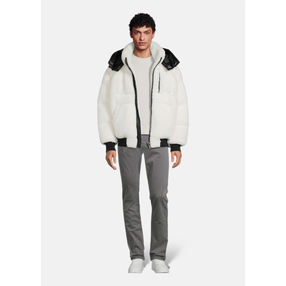 Moose Knuckles Sherpa Bomberjack Morningside Purple Store White Heren