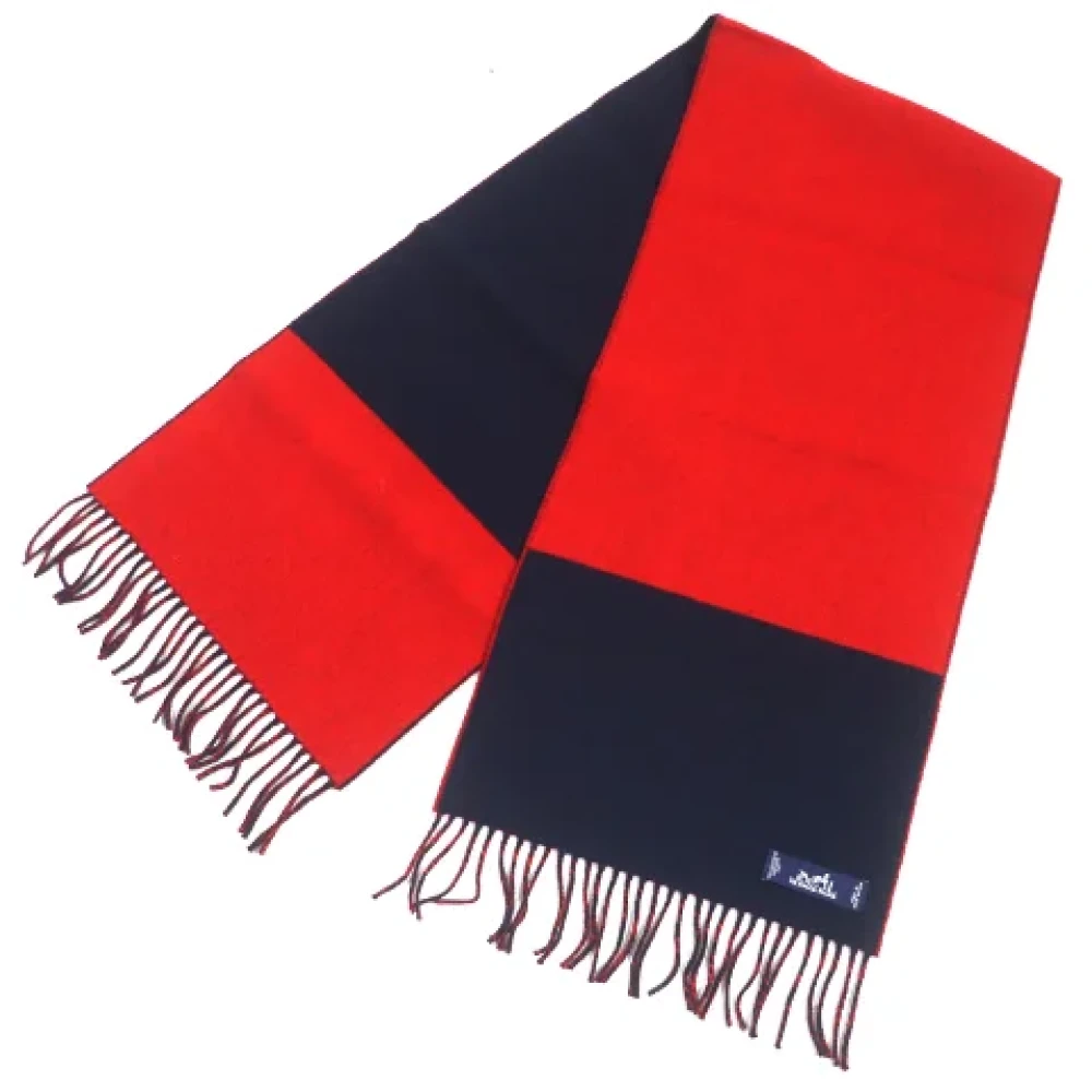 Hermès Vintage Pre-owned Fabric scarves Blue Heren