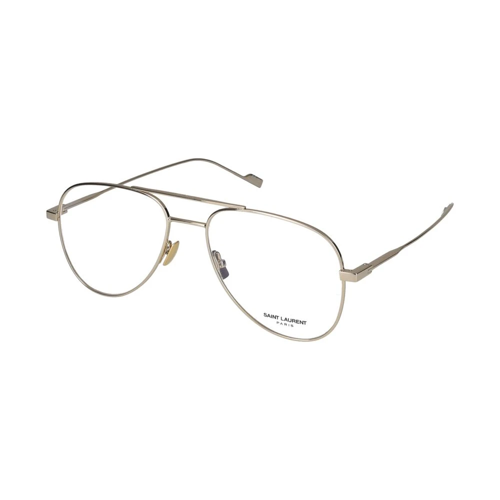 Saint Laurent Men's Yellow Glasses, 55 Mm, Classic 11 Aviator Frame