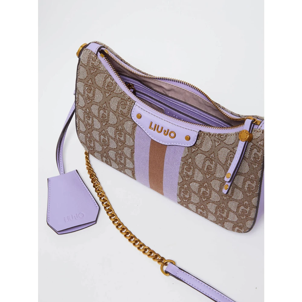 Liu Jo Jacquard Schoudertas met Metalen Logo Multicolor Dames