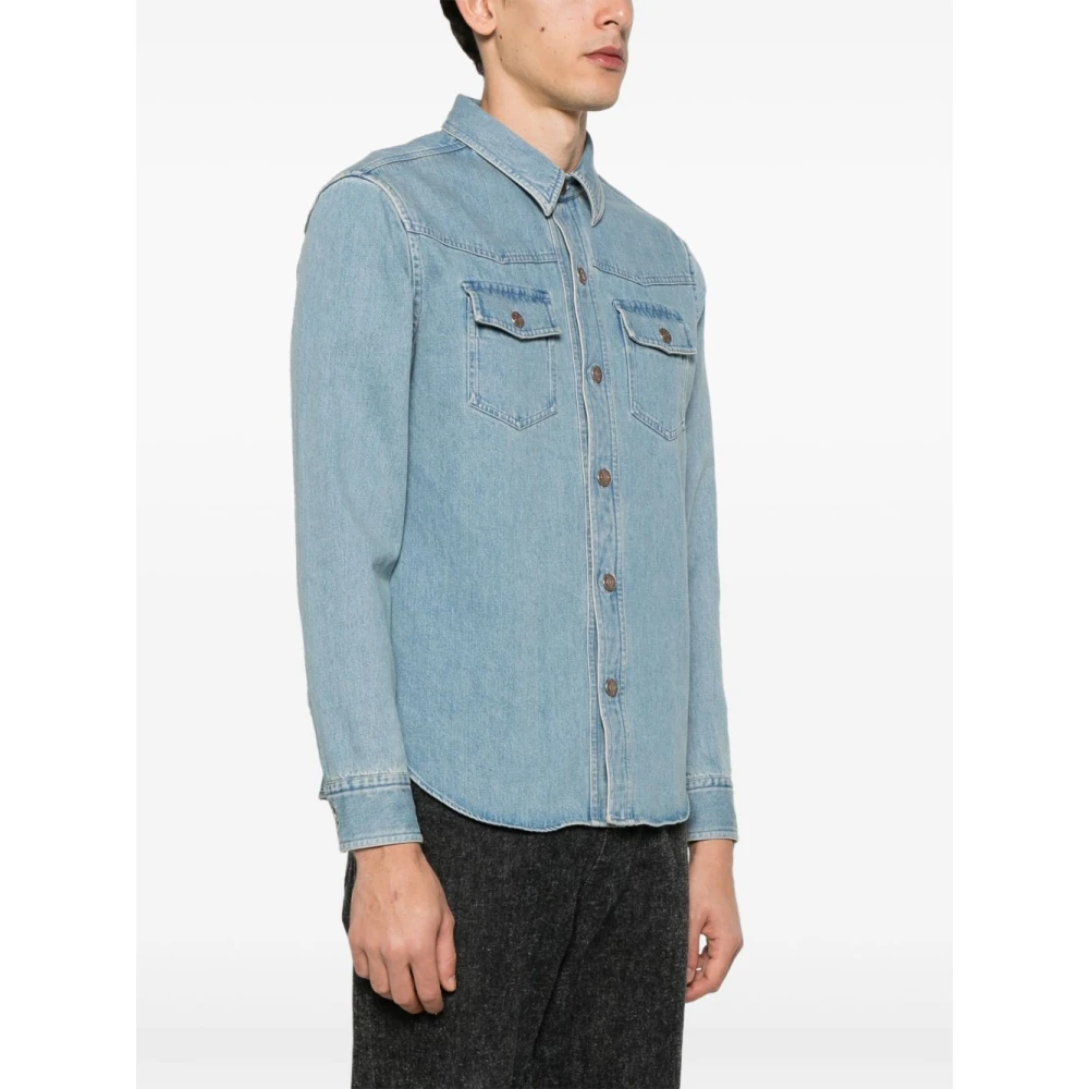 Tom Ford Stijlvolle Overhemden Collectie Blue Heren