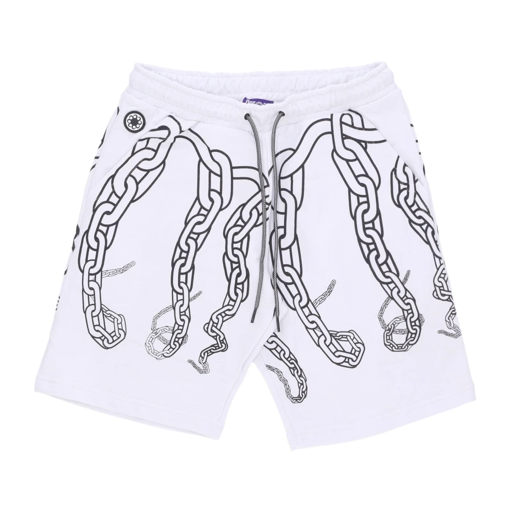 Octopus Vita Sweatshorts med Kedja White, Herr