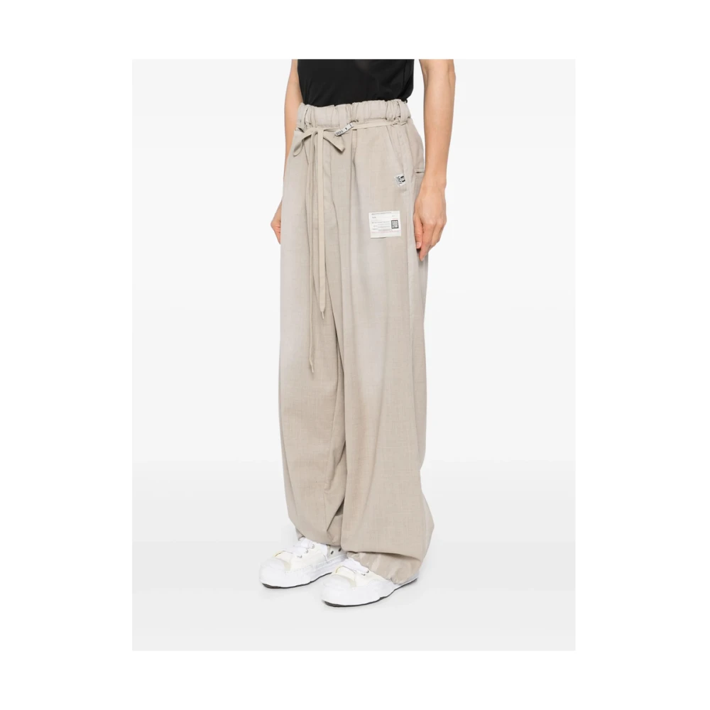 Mihara Yasuhiro Beige Elastische Taillebroek Beige Heren