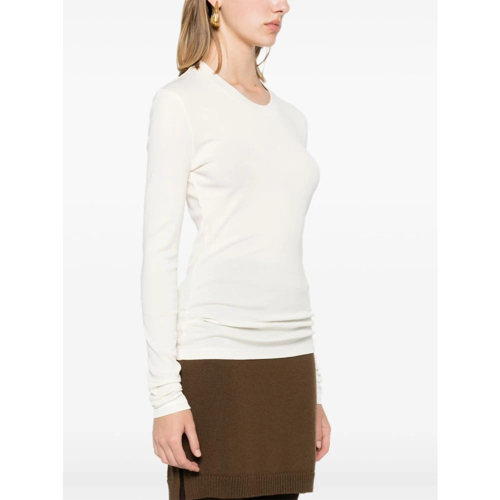 Lemaire Witte Sweatshirt Elegantie White Dames