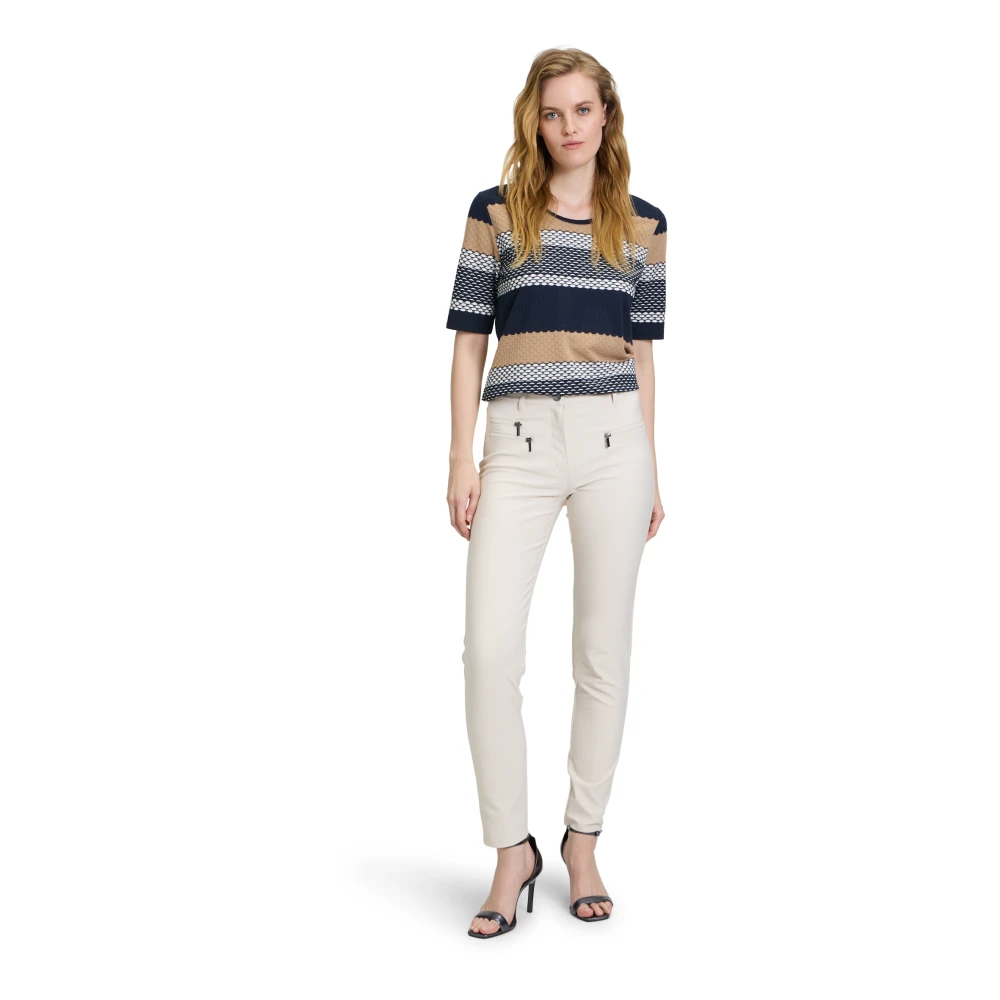Betty Barclay Ronde hals shirt met structuur Multicolor Dames