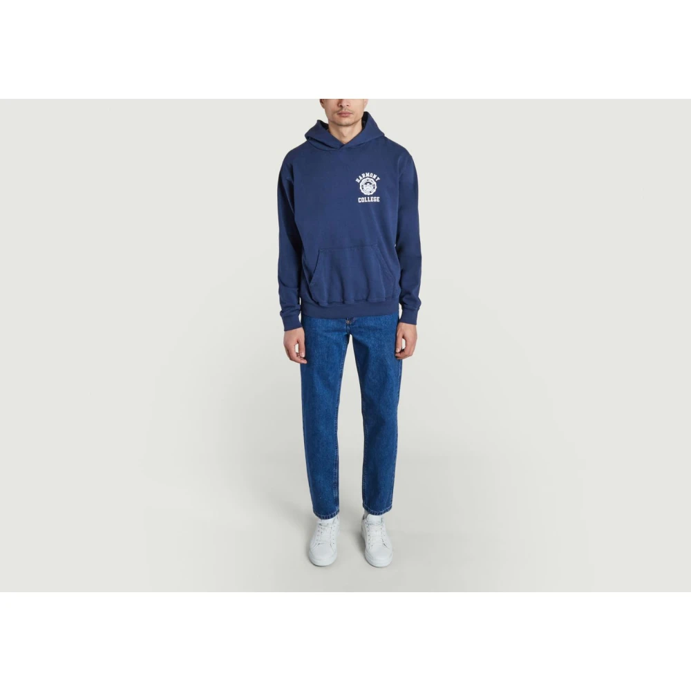 harmony College Emblem Hoodie Blue Heren