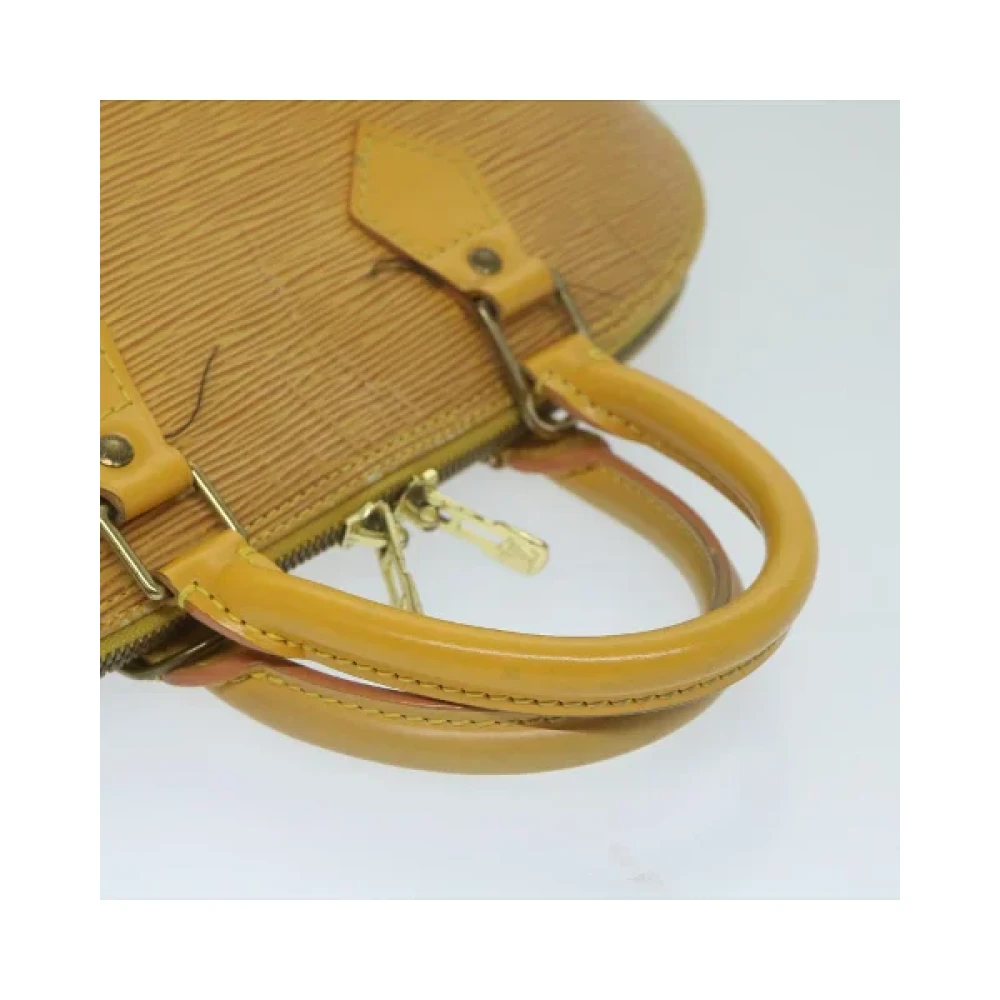 Louis Vuitton Vintage Pre-owned Leather handbags Beige Dames