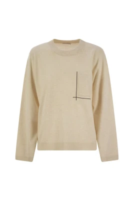 Monili Chain-detail Crew-neck Sweater
