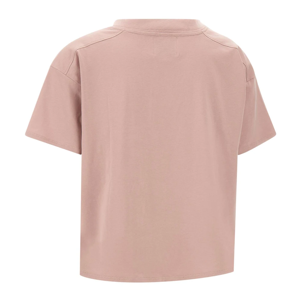Loulou Studio Zachte Roze V-Hals T-Shirt Pink Dames