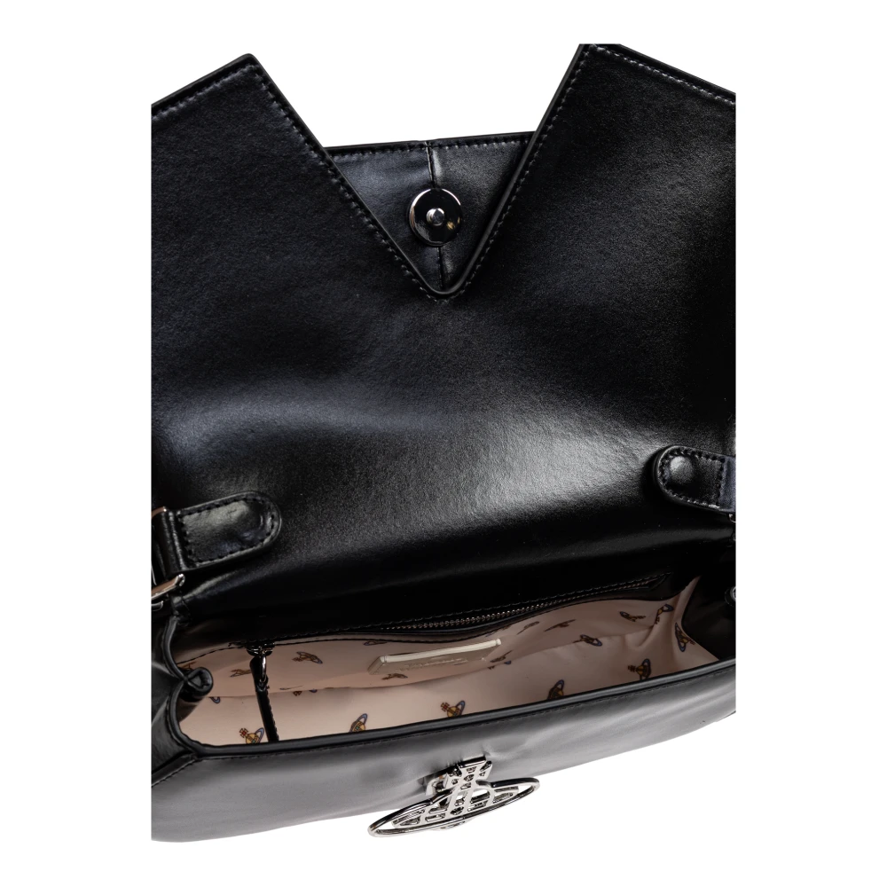 Vivienne Westwood Leren schoudertas Black Dames
