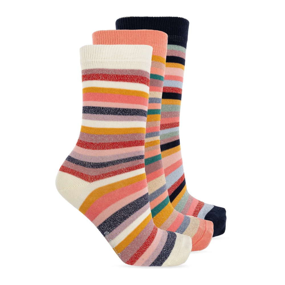 Paul Smith Driepak katoenen sokken met Lurex-draad Multicolor Dames