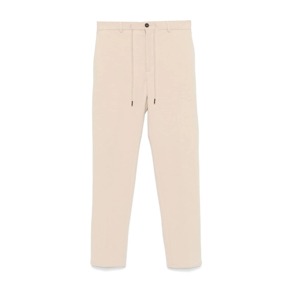Circolo 1901 Beige Fleece Texture Broek Beige Heren