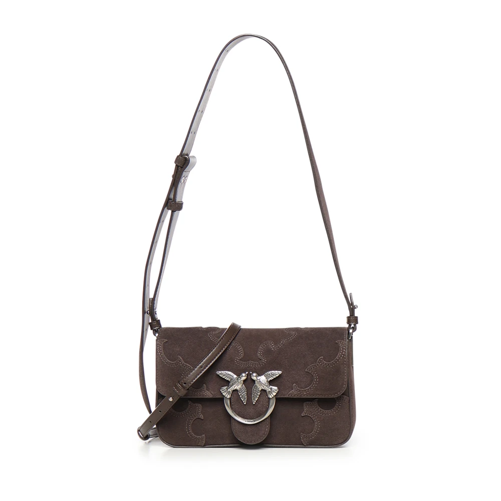 Pinko Women's Brown Shoulder Bags, One Size, Love Bag Borse