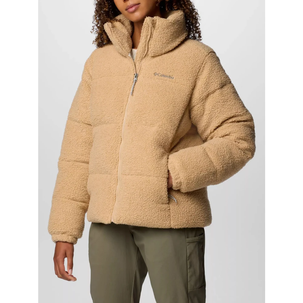 Columbia Sherpa Puffect Jas voor Vrouwen Brown Dames