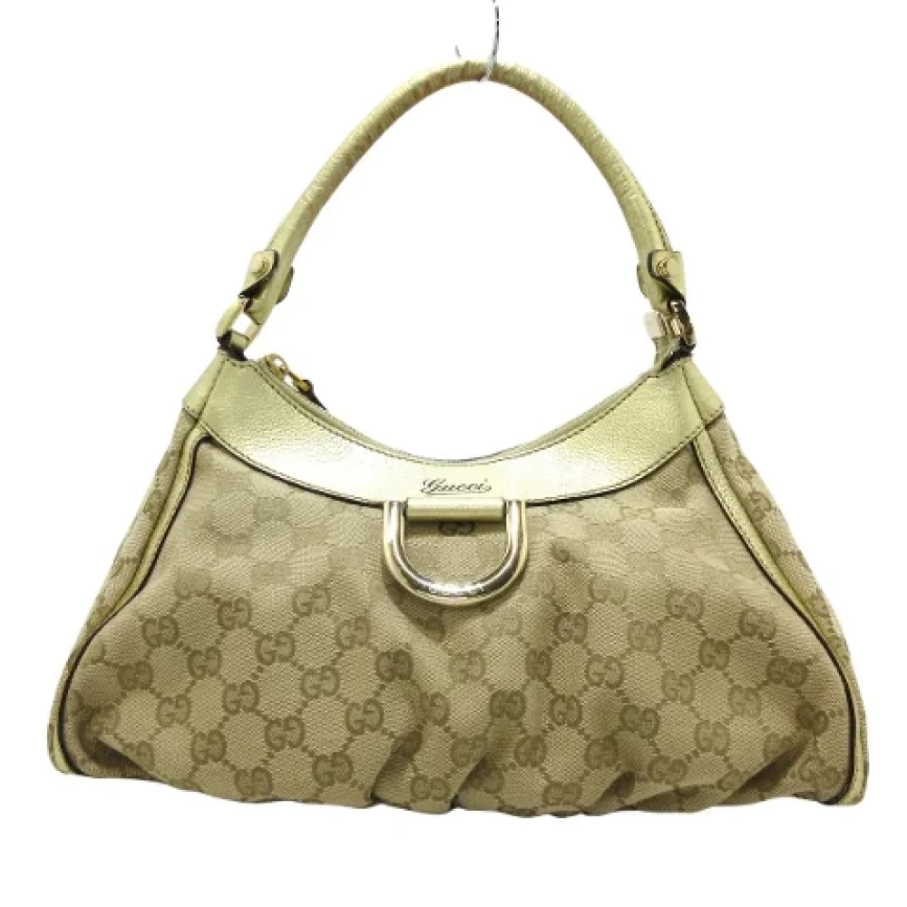 Gucci Vintage Pre-owned Canvas gucci-bags Yellow Dames
