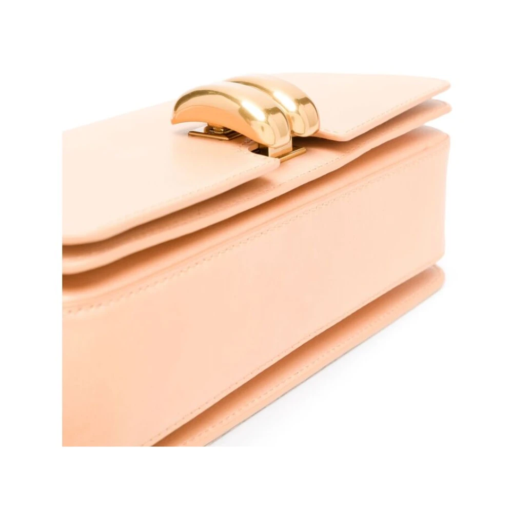 By Malene Birger Beige leren schoudertas met sluiting By Herenne Birger Beige Dames