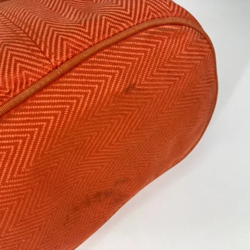 Hermès Vintage Pre-owned Fabric shoulder-bags Orange Dames