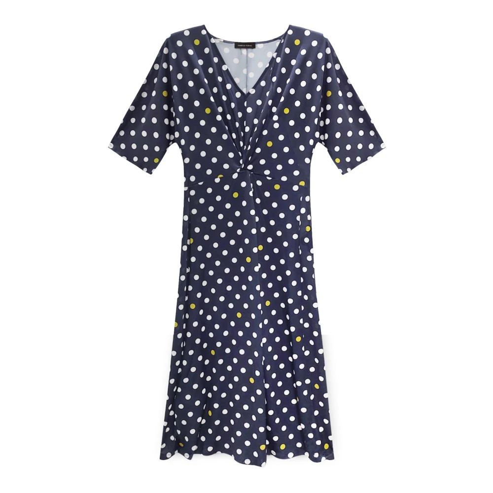 Fiorella Rubino Polka-Dot Jersey Jurk Multicolor Dames