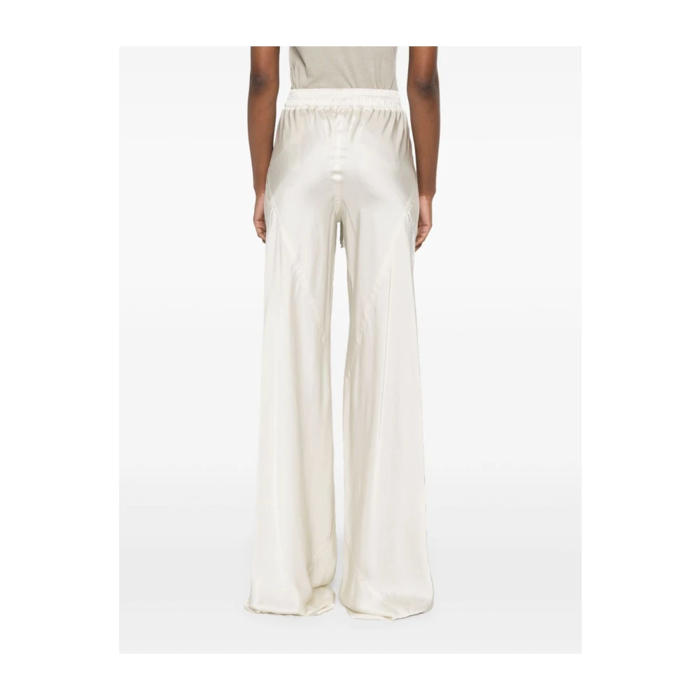 Rick Owens Wijde Pijpen Broek Beige Dames