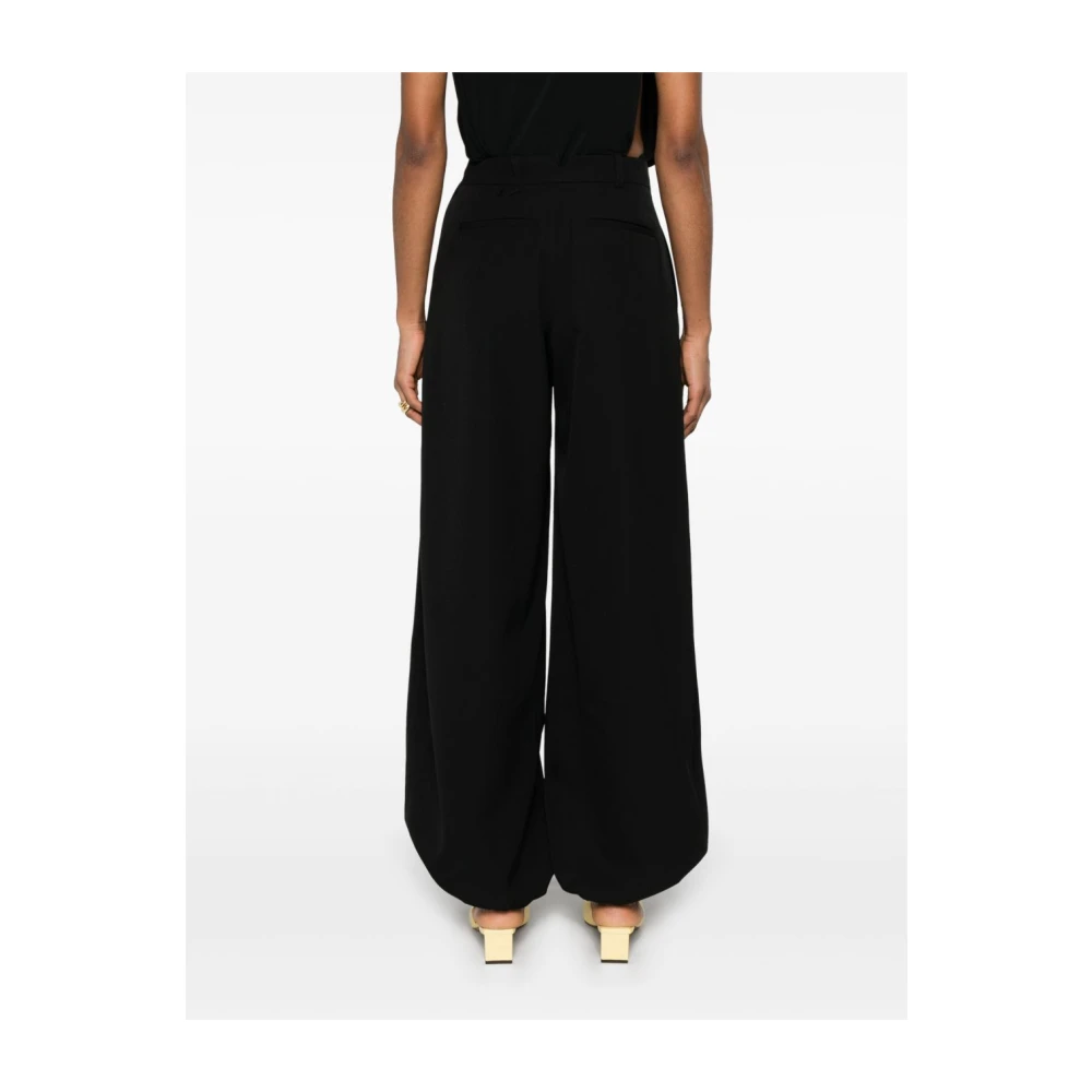 Jacquemus Zwarte elegante damesbroek Black Dames
