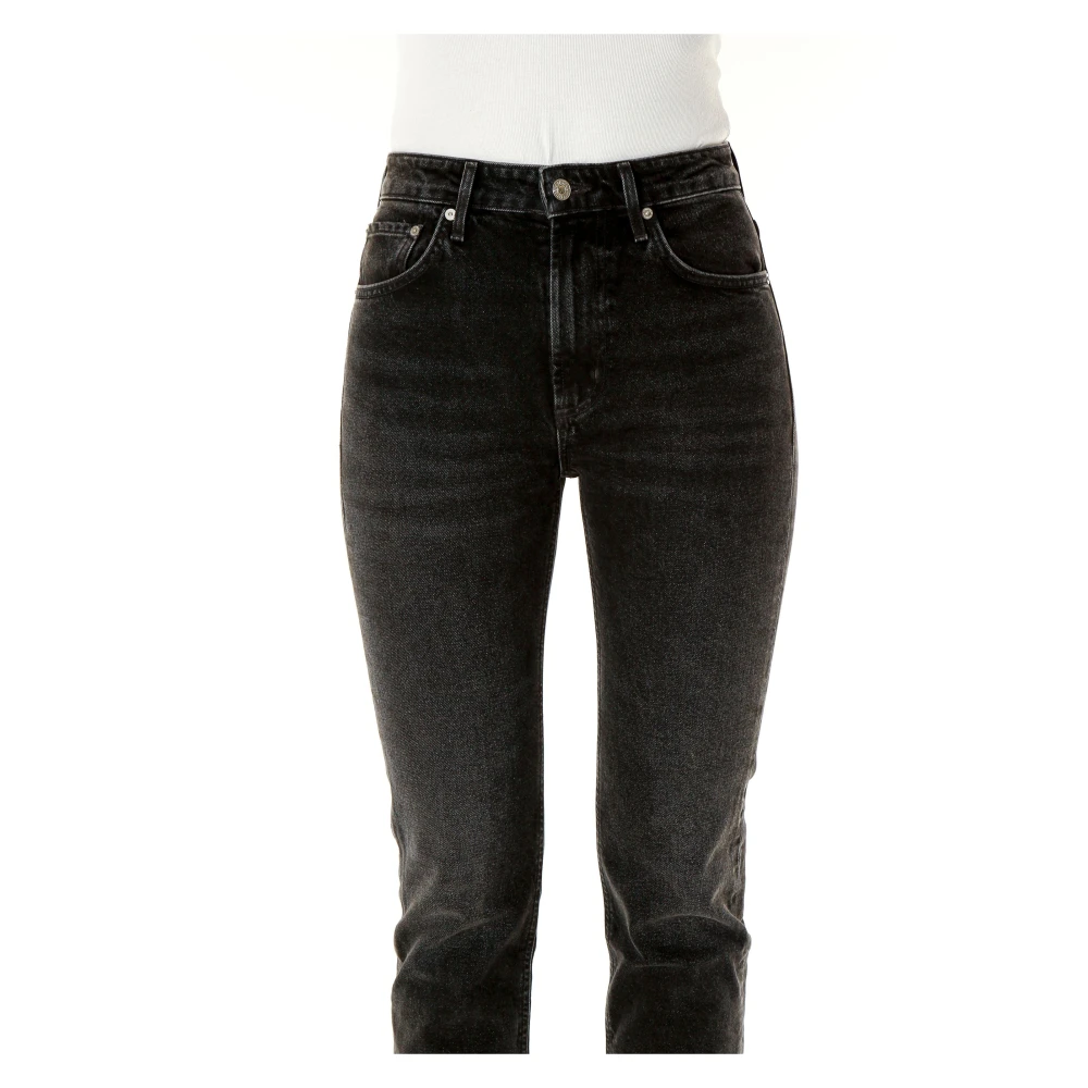 Citizens of Humanity Hoge Taille Straight Fit Denim Jeans Gray Dames