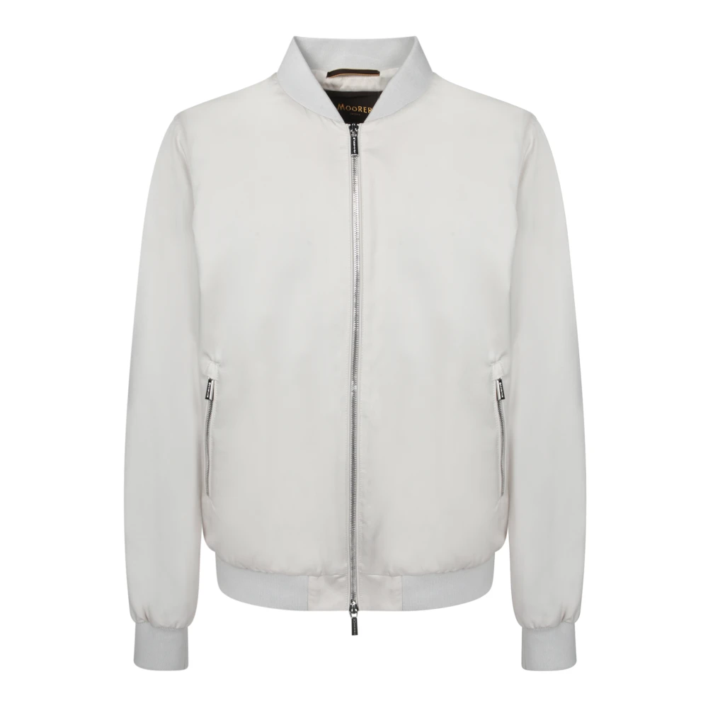 Moorer Beige Bomberjack Katoenmix Beige Heren