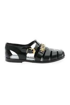 black-rubber-beach-sandals-with-golden-logo