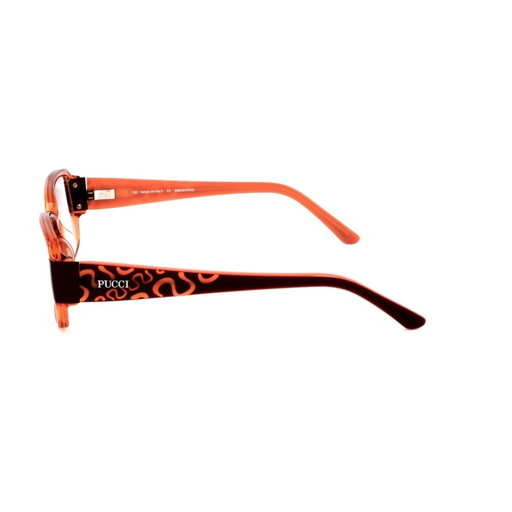 EMILIO PUCCI Oranje Plastic Montuur Damesbril Orange Dames