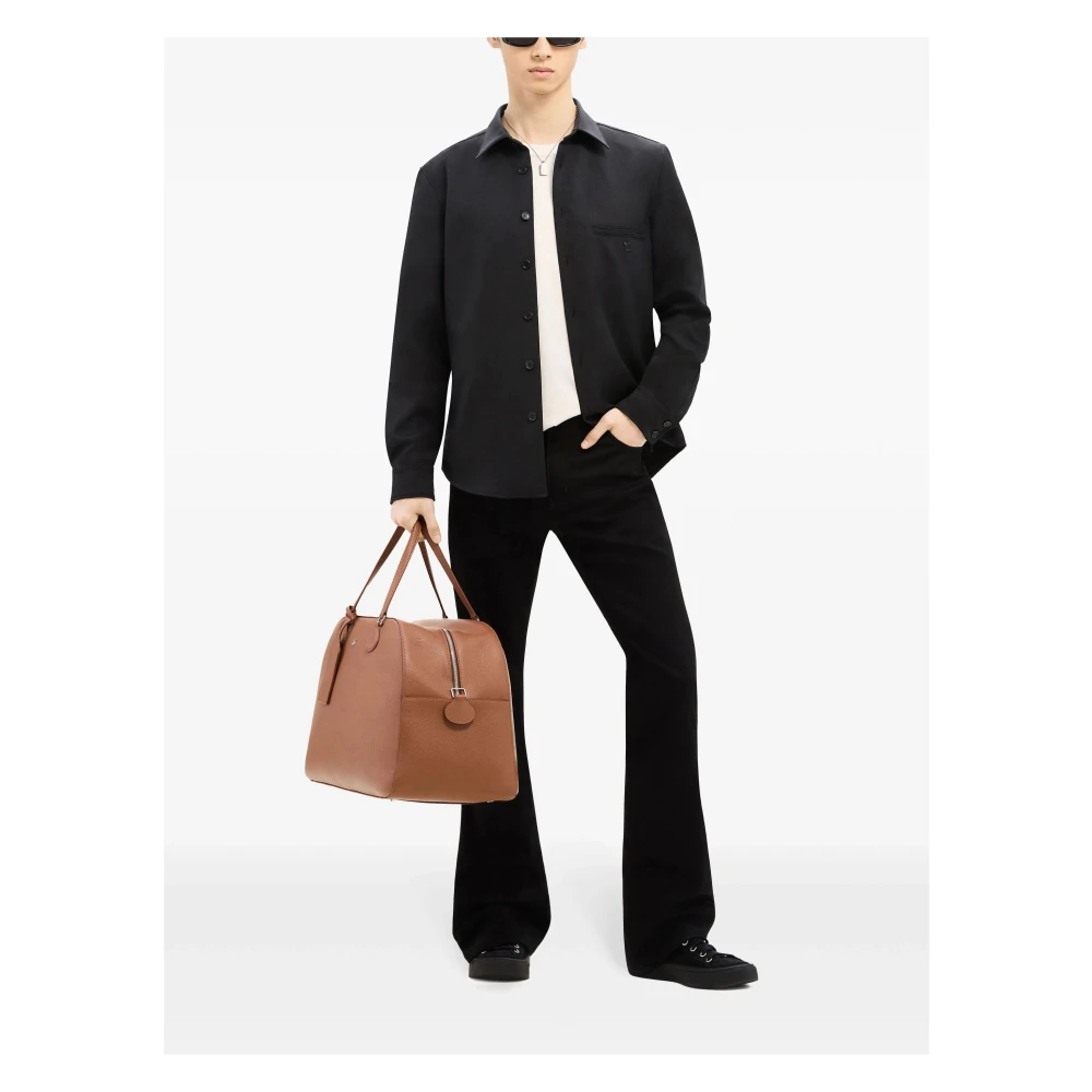 Courrèges Zwarte Twill Shirt met Pijpzak Black Heren