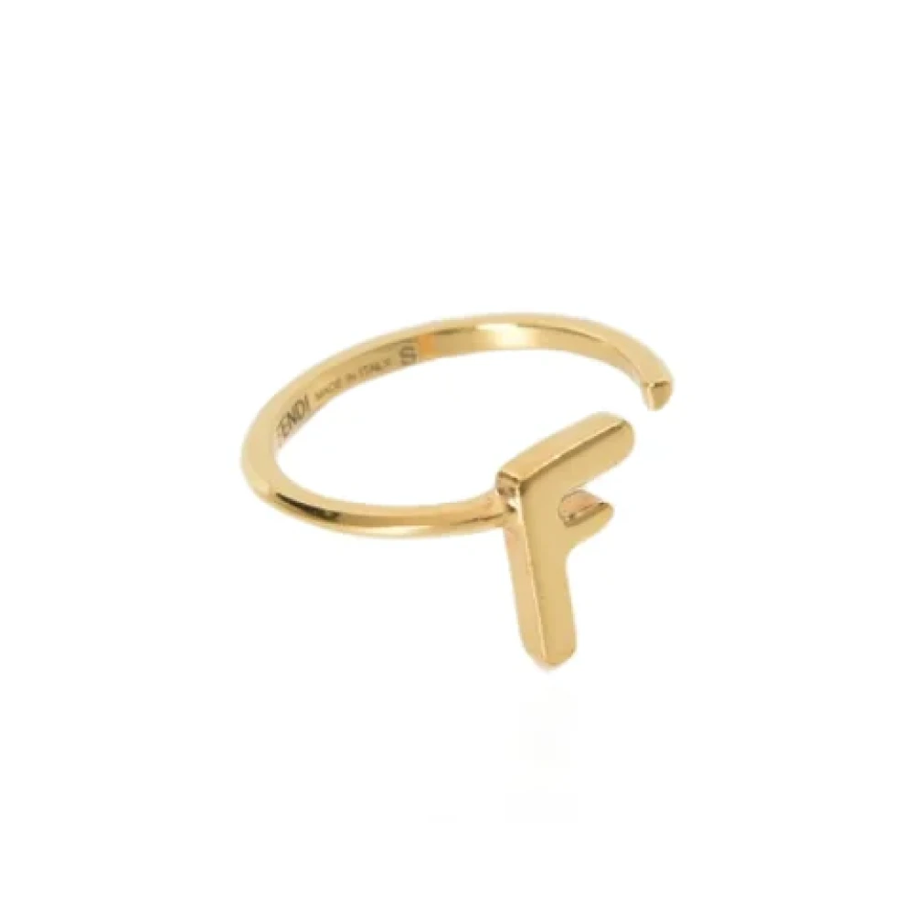 Pre-owned Fendi Ring i gullmetall