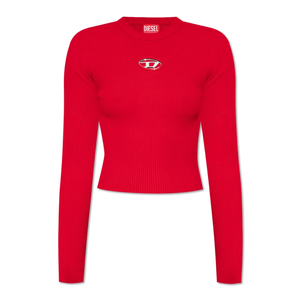Diesel Vrouw Rood Truien & Vesten Dames, 2XS, Polyester, Trui M-Valari
