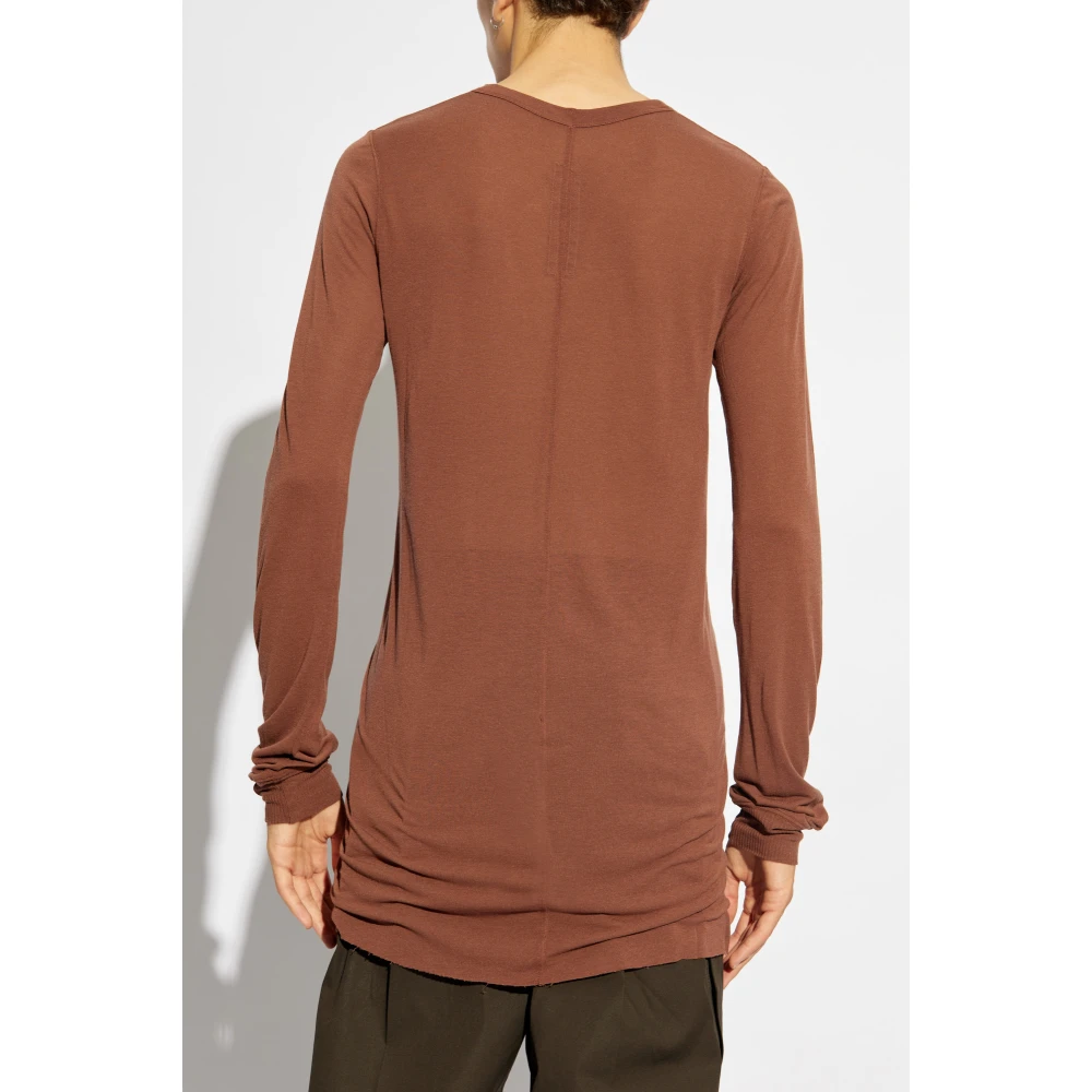 Rick Owens T-shirt Basic Brown Heren