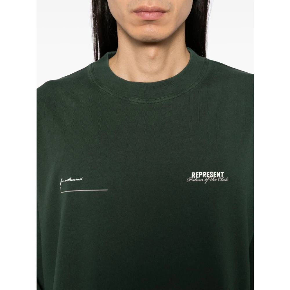 Represent Sweatshirt met ronde hals Green Heren