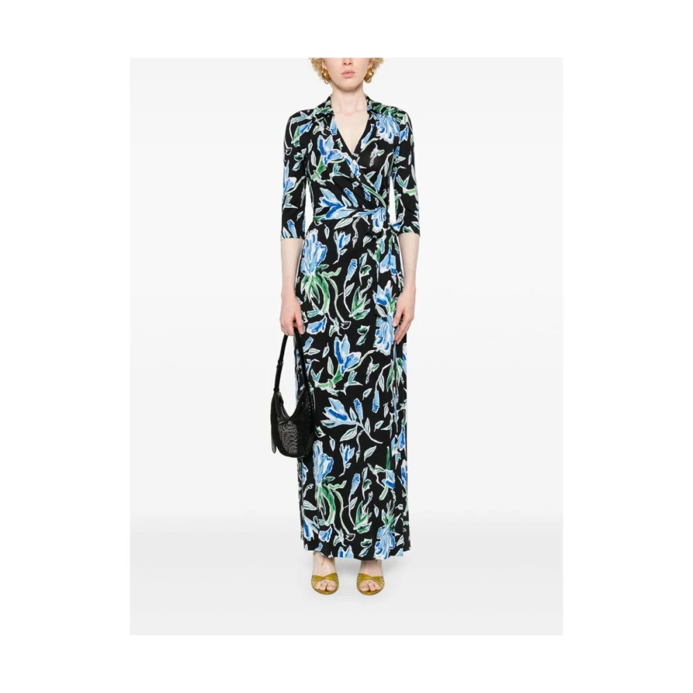 Diane Von Furstenberg Bloemenprint Omslagjurk Multicolor Dames
