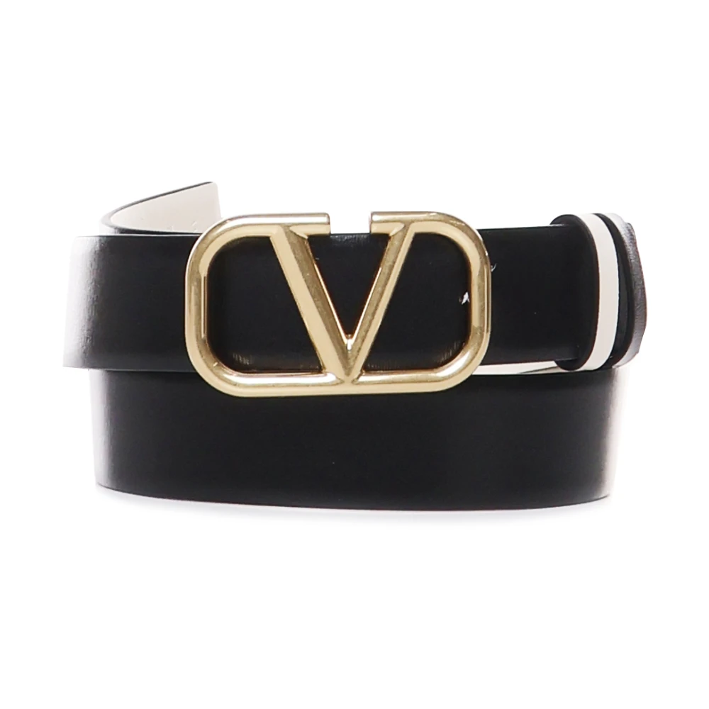 Valentino Garavani Iconische Vlogo Signature Zwarte Riem Black Dames