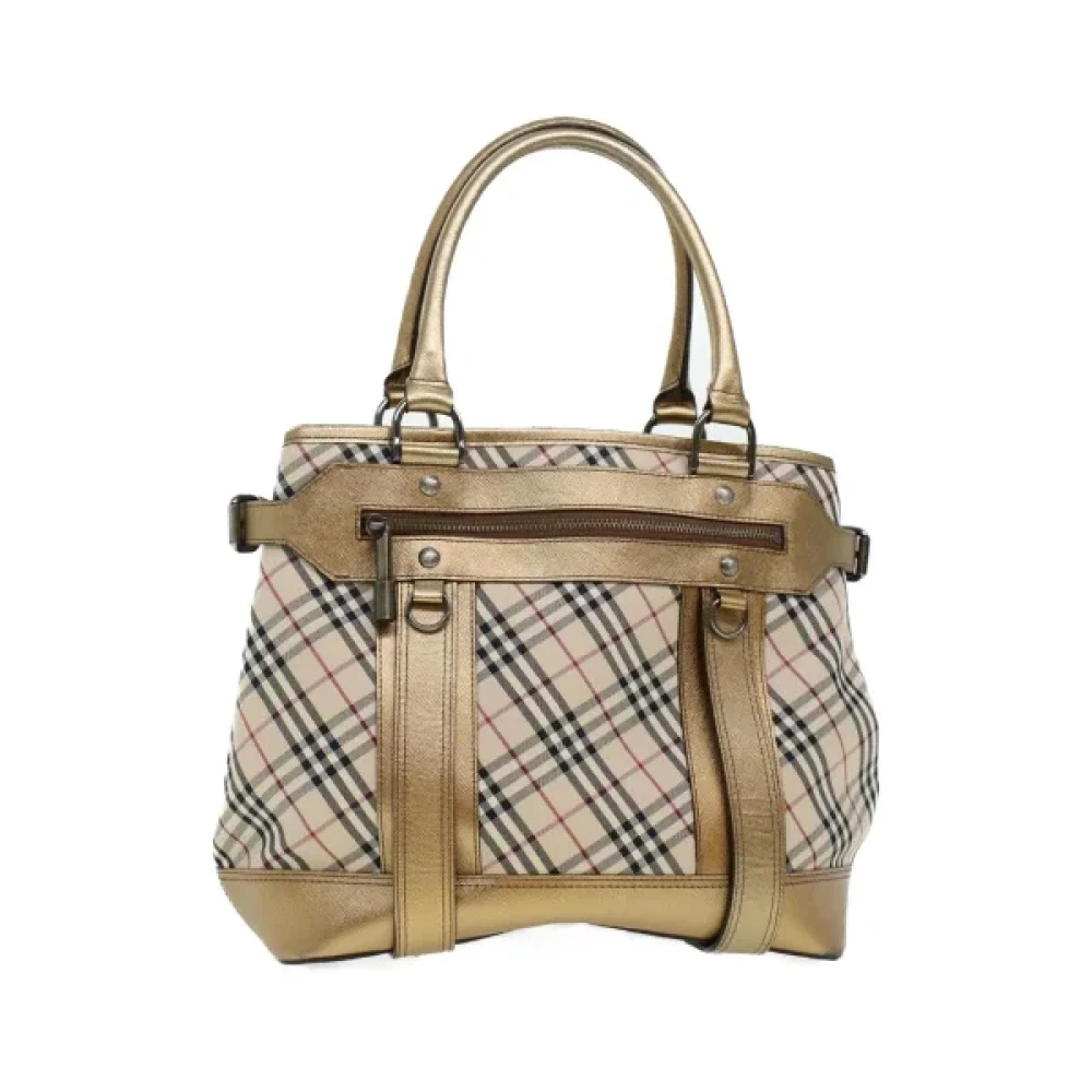 Burberry Vintage Pre-owned Nylon handbags Brown Dames