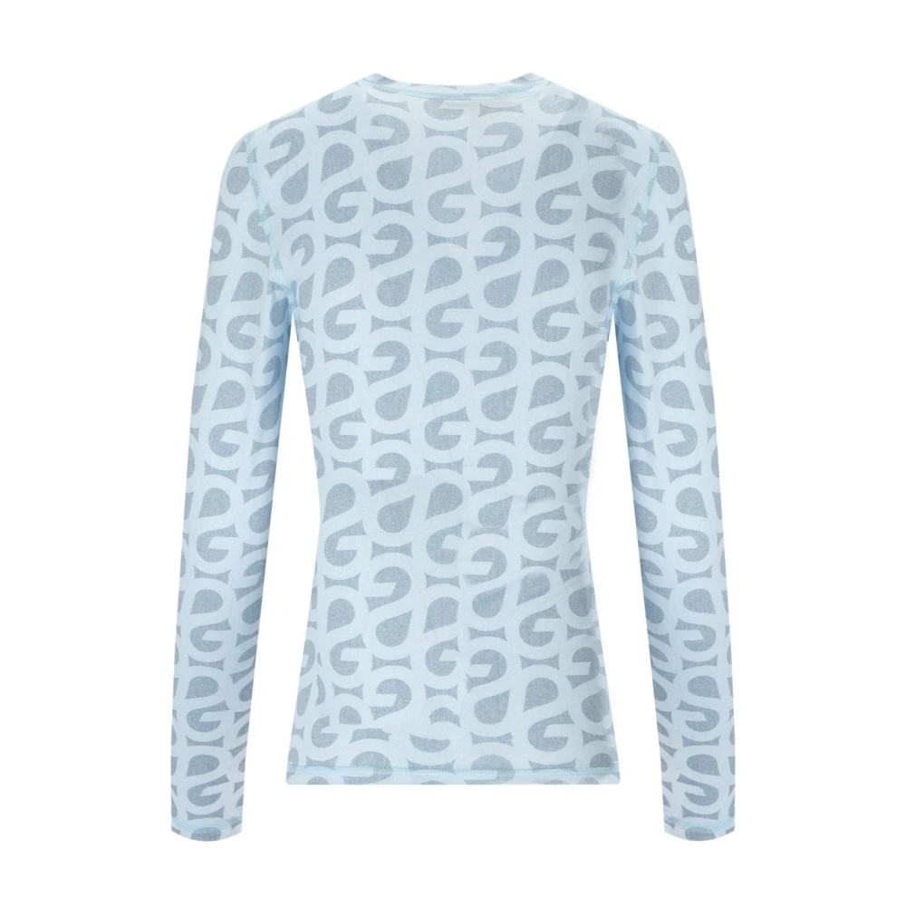 Stine Goya Juno Lichtblauwe Monogram Top Blue Dames