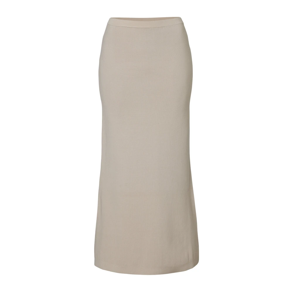 Wakakuu Icons Milano Knit Rok Beige Dames
