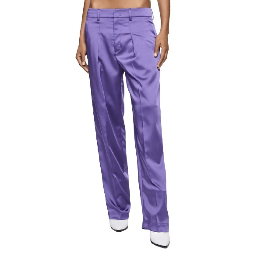 Dondup Trousers Purple Dames